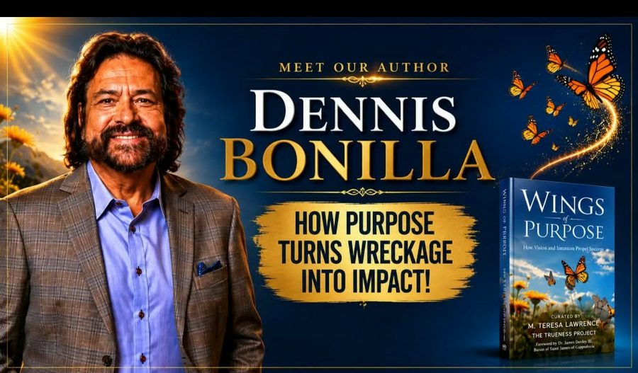 Meet Our Author — Dennis Bonilla, Wings of Purpose promotional banner