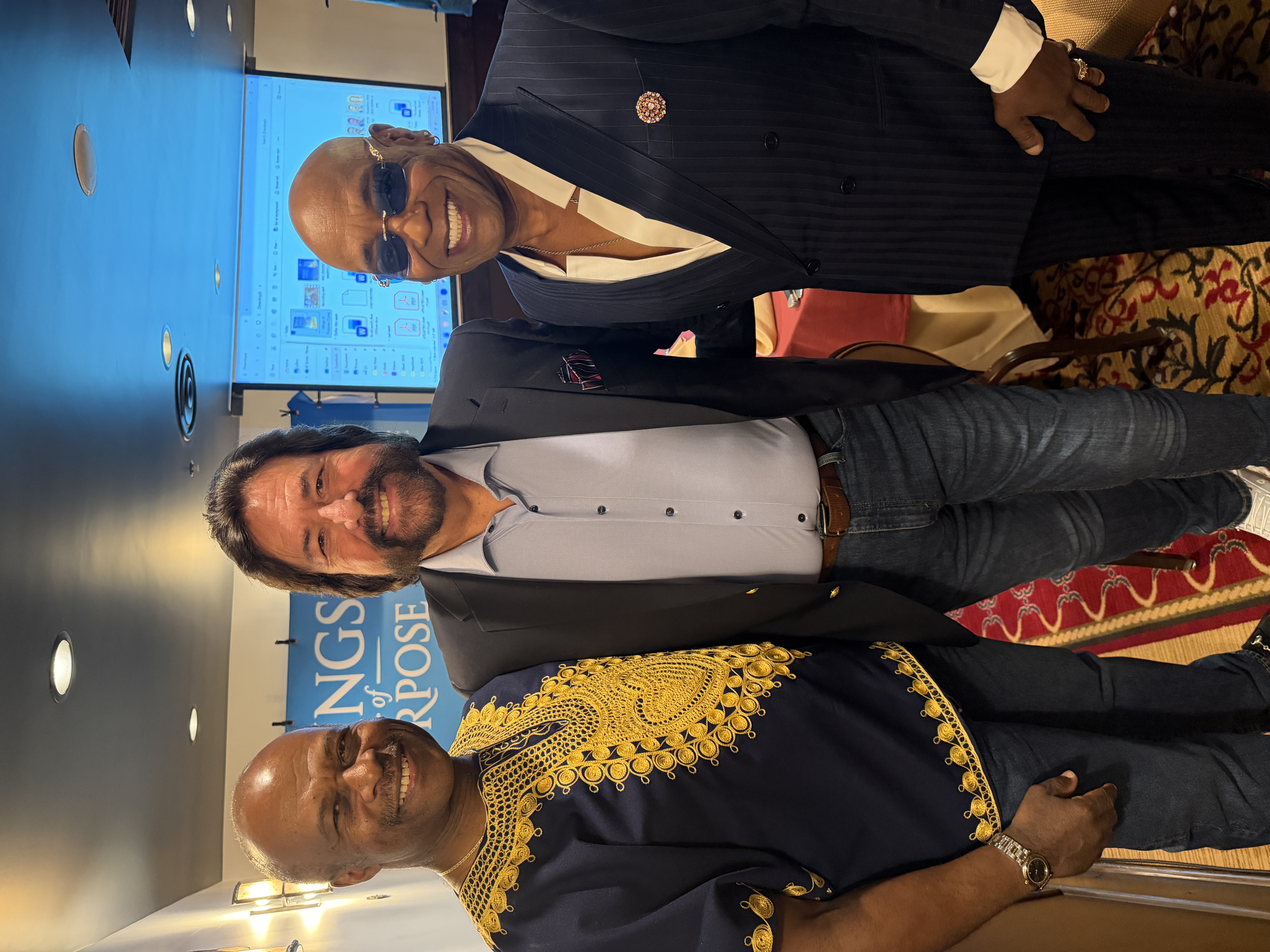 Dennis Bonilla with fellow Wings of Purpose contributors at a launch event