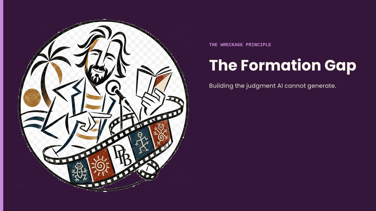 The Formation Gap — keynote title card