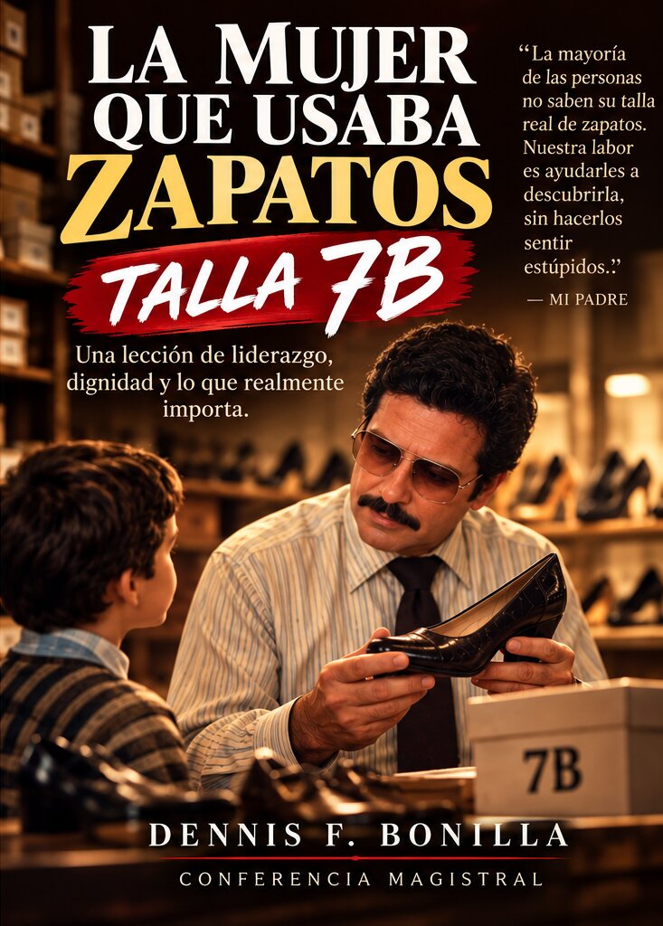 La Mujer que Usaba Zapatos Talla 7B — Una lección de liderazgo, dignidad y lo que realmente importa, conferencia magistral de Dennis F. Bonilla