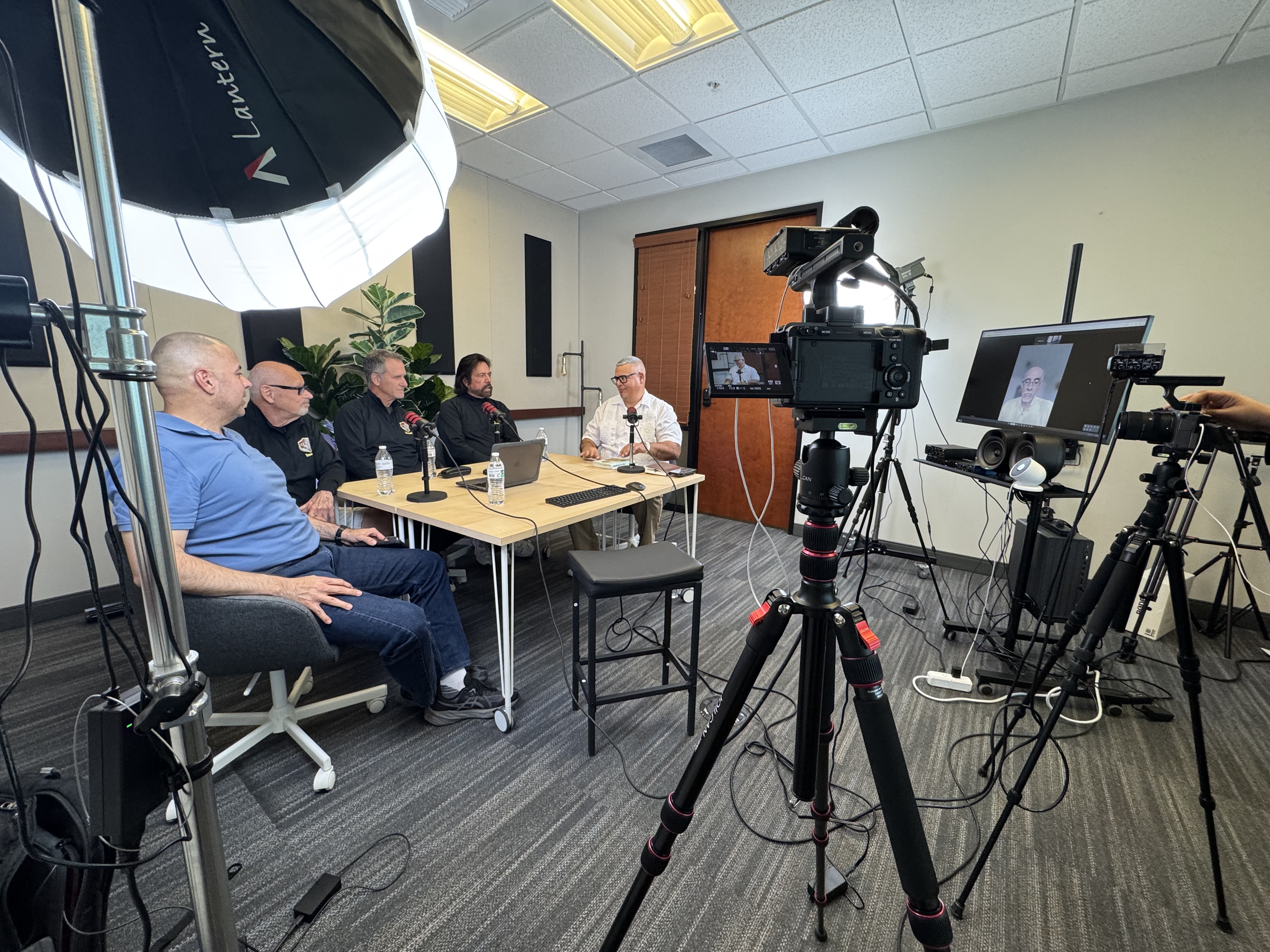 Dennis Bonilla on a panel discussion with GOCA colleagues on camera